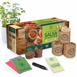 Garden Republic Salsa Starter Grow Kit Herb Vegetable Garden DIY Indoor Kit